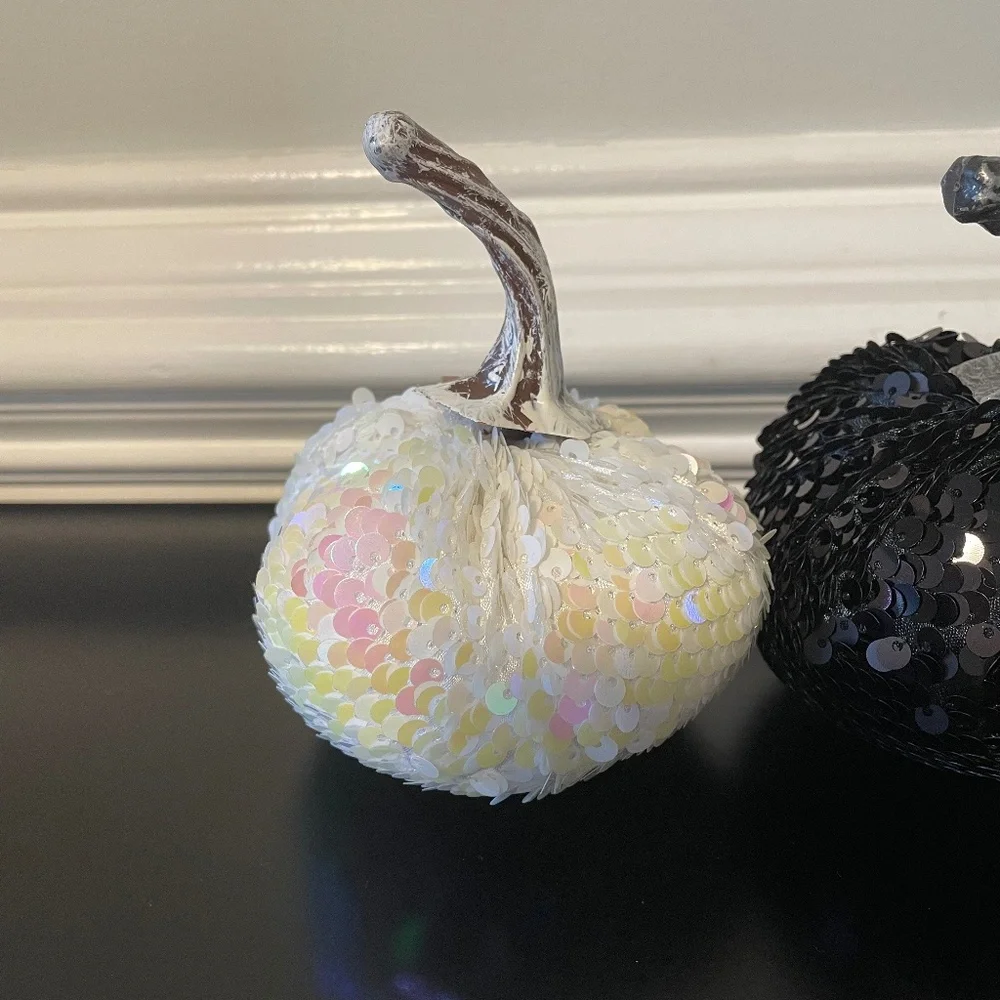5 for $20: Target small sequin pumpkins